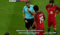 Bruno Alves Horror Foul RED CARD England 0-0 Portugal