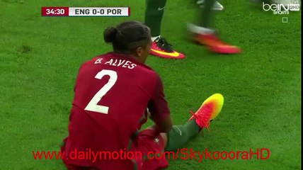 Coarse intervention and Red Card By Bruno Alves on Harry Kane VS England (2.6.2016)
