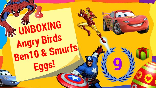 Surprise Eggs Unboxing | Angry Birds Ben10 Smurfs Play Doh Surprise Egg