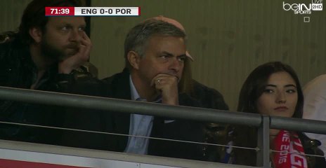 The Special One José Mourinho Watching Portugal VS England (2.6.2016)