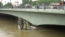 Inondations. A Paris, le Zouave baigne dans la Seine et fait parler