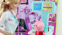 Pig George e Peppa Pig Tomam Vacina na Doutora Barbie Isabela Novelinha em Português FunToysKids