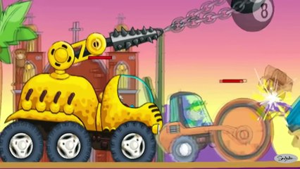 Cars cartoons. Crazy Racers. Track with springboards. Learning for children. Tiki Taki Games