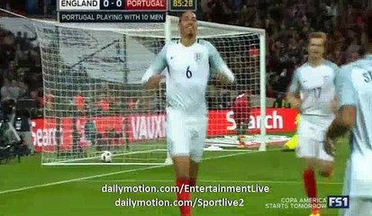 Chris Smalling Goal HD England 1-0 Portugal 2.06.2016 HD
