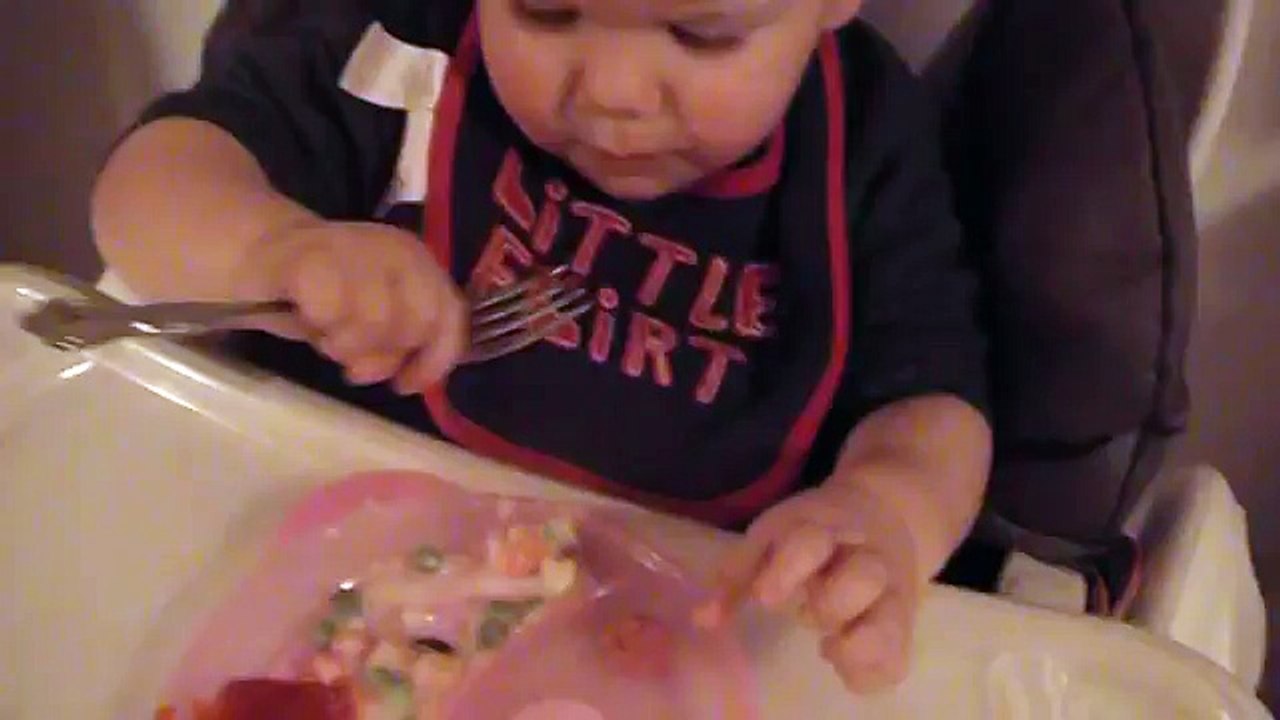 Joshua Eating - Loves Ketchup and Hotdog
