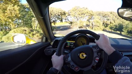 POV Driving - Ferrari 458 Italia - Amazing Roads and Tunnel Sound 4K Video