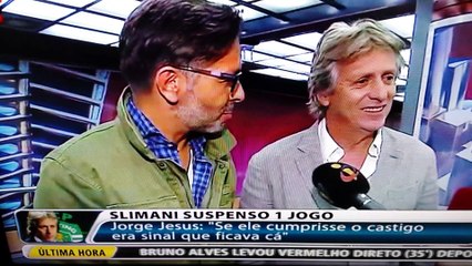 Jorge Jesus reage ao castigo de Slimani