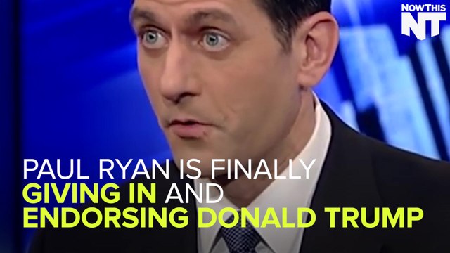 Paul Ryan Endorses Donald Trump