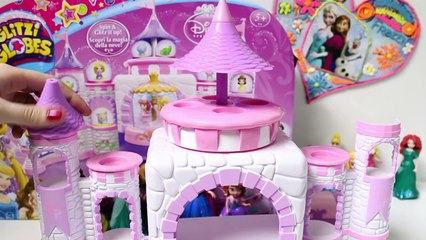 Glitzi Globes Spin &#39;n Sparkle Castle Playset ❤ How To Make Glitzi Globes Disney Princess Belle Ariel