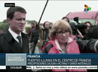 Francia: fuertes lluvias dejan 4 víctimas