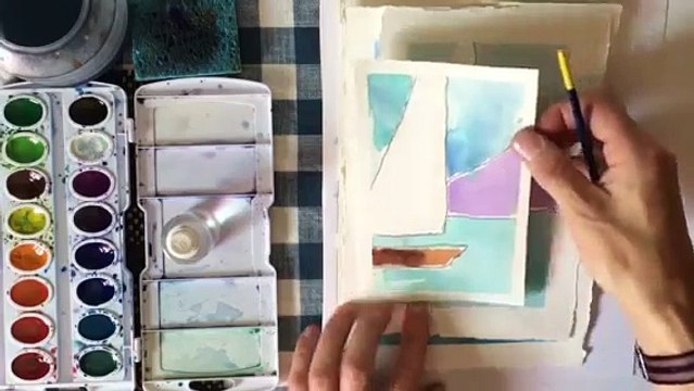 Watercolor- How to Practice Brushtrokes in Watercolor- by Chris Petri