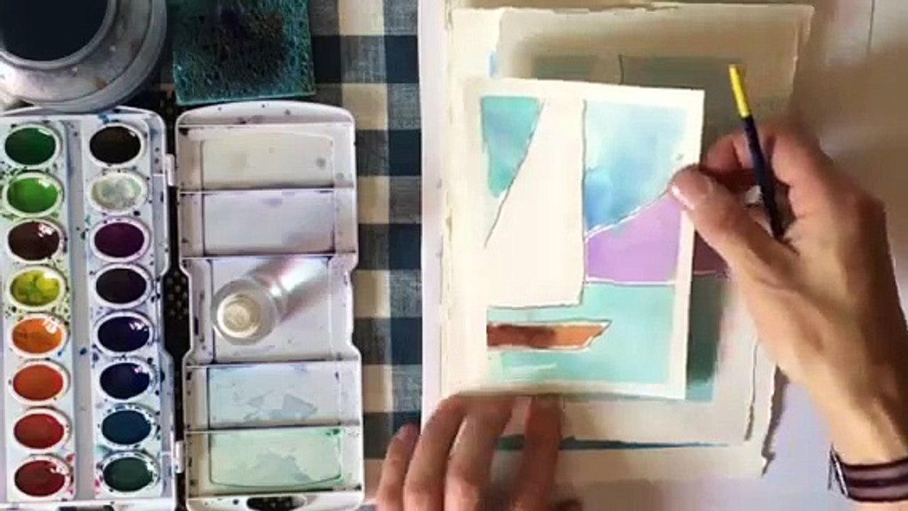 Watercolor- How to Practice Brushtrokes in Watercolor- by Chris Petri