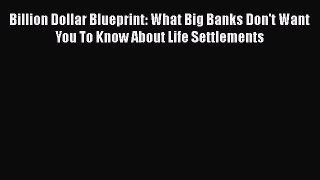 Read Book Billion Dollar Blueprint: What Big Banks Don't Want You To Know About Life Settlements