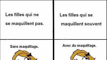 les filles qui ne maquille pas Versus les filles qui se maquille  ᴴᴰ
