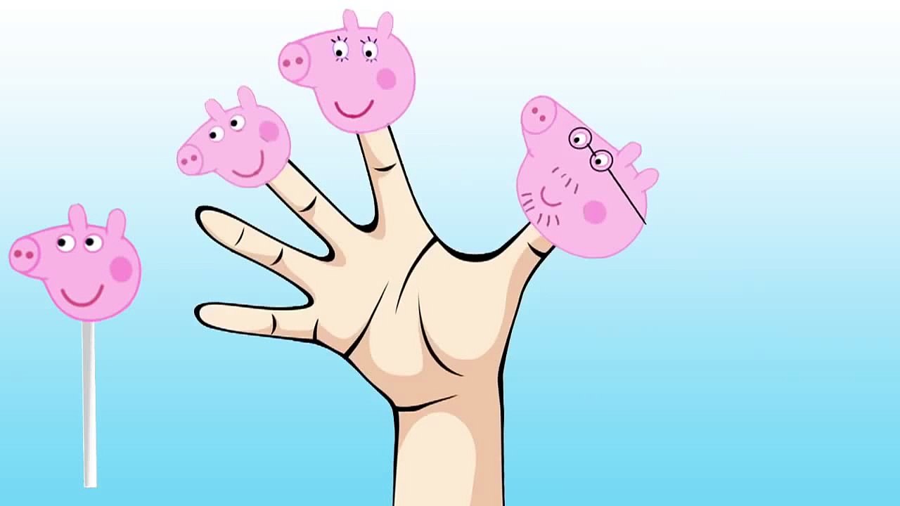 PEPPA PIG LOLLIPOPS Finger Family Daddy Finger Nursery Rhymes Peppa Pig Finger Family Songs video sn