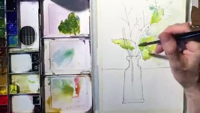 How to Paint White Lilies in Watercolor- by Chris Petri