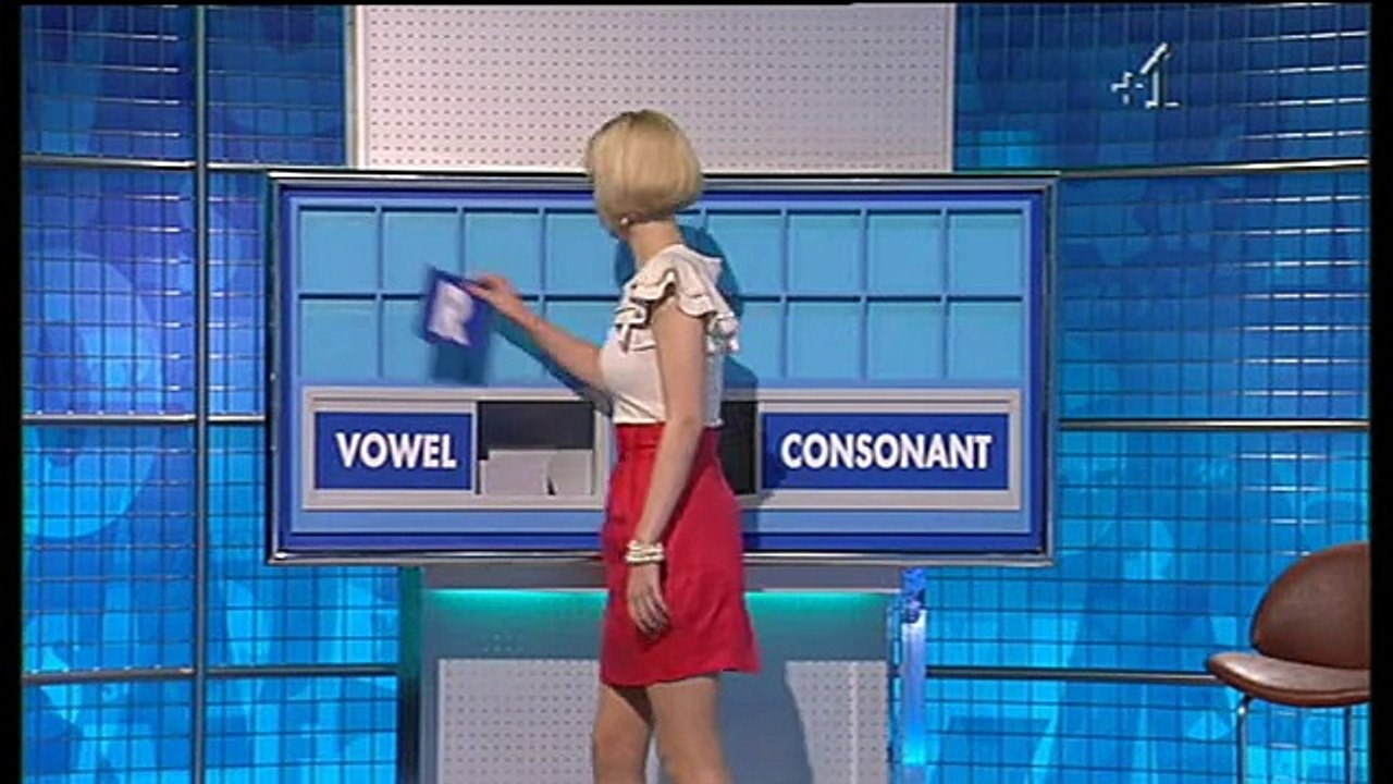 Rachel Riley - Countdown Tight White Top 15 Apr 09