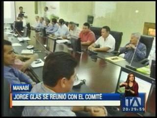 Glas se reunió con Comité de Reconstrucción y alcaldes