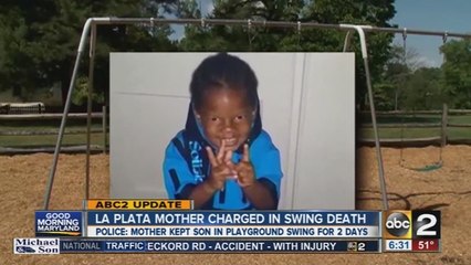 Mother found pushing dead son in park swing