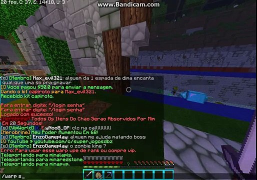 Minecraft server FullPvP WorldPvP 1.7.X a 1.8.X (Pirata e Original)