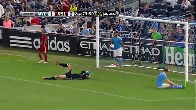 Frederic Brillant Own Goal - - New York City FC 1-3 Real Salt Lake - 02-06-2016 MLS