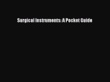 Read Surgical Instruments: A Pocket Guide Ebook Free