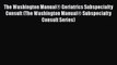 Read The Washington ManualÂ® Geriatrics Subspecialty Consult (The Washington ManualÂ® Subspecialty