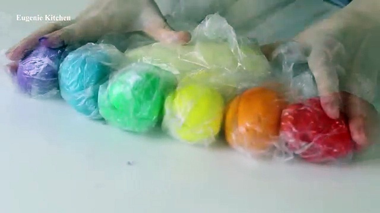 'Eugenie Cookie' Rainbow Heart Cookies Slice & Bake Surprise! DIY Rainbow Treats