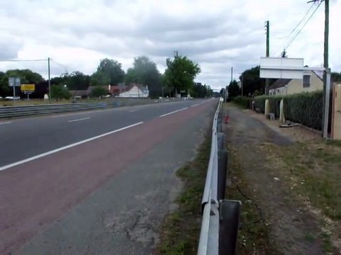 Mazda 787B, Le Mans 2011. Premiere partie de la ligne droite des hunaudieres.