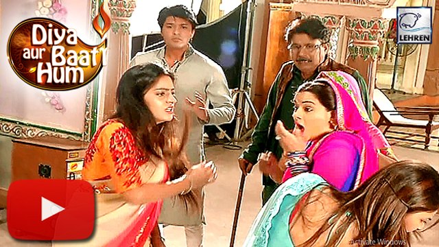 Sandhya Slaps Purvi | 'Diya Aur Bati Hum' On Location | Star Plus