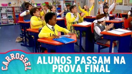 Alunos passam na prova final