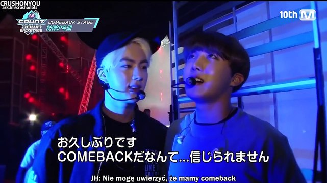[POLSKIE NAPISY] 160529 BTS @ MCountdown Backstage