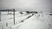 os. Katowice (09:42) - (T-Góry 10:42) - Lubliniec (11:30) w zimowym klimacie. Koleje Śląskie