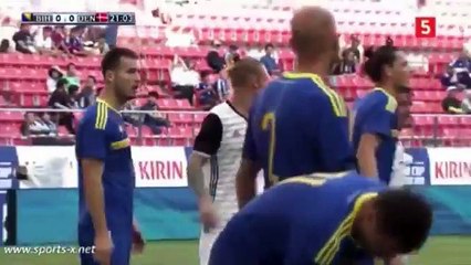 Simon Kjaer Goal - Denmark vs Bosnia y Herzegovina 1-0 Kirin Cup 03-06-2016 HD