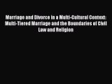 Read Marriage and Divorce in a Multi-Cultural Context: Multi-Tiered Marriage and the Boundaries