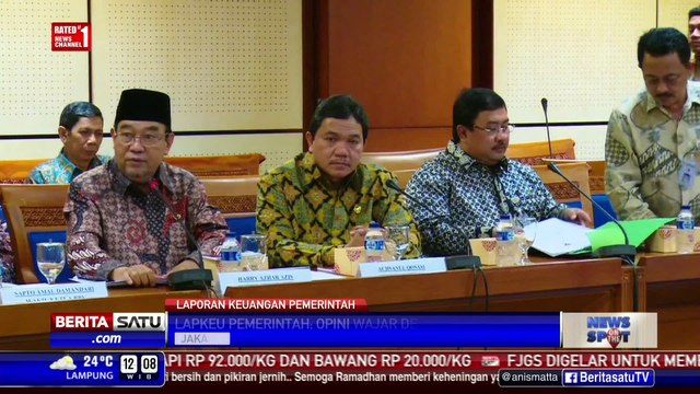 BPK Berikan Opini Wajar dengan Pengecualian Atas LKPP 2015