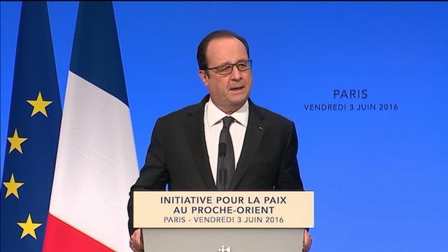 Ouverture d'une Initiative pour la paix au Proche Orient à Paris - Le 03/06/2016 à 10h40