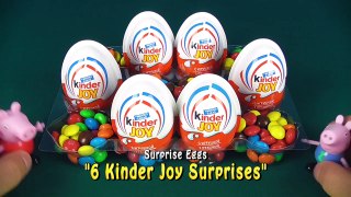 6 Kinder Joy Surprise Eggs · Disney Pixar Cars 2 with Peppa Pig by KTTV