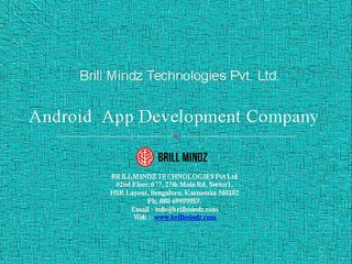 Android App Development company in bangalore