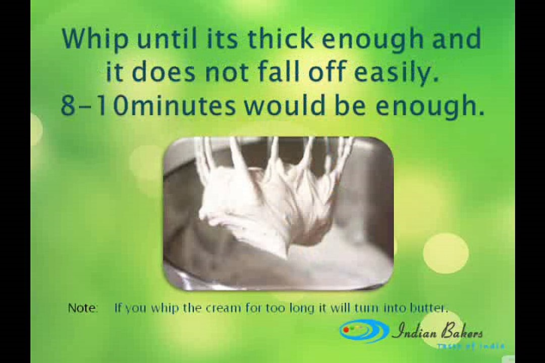 Homemade Whipped Cream Recipe for Cake Decoration