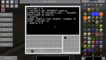 Minecraft Computercraft: Efficient Turtle Quarry