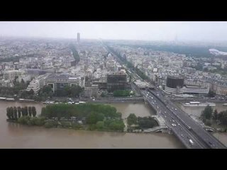 Urban Paris Islands Submerged as River Seine Bulges