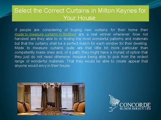 Select the Correct Curtains in Milton Keynes for Your House