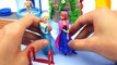 [DISNEY]SHARK ATTACK Frozen Anna attacked by SHARK BATMAN come to the rescue Toys Story