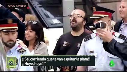 Lionel Messi, recibido CON INSULTOS en su llegada a los JUZGADOS