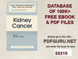 Kidney Cancer Cancer Treatment and Research