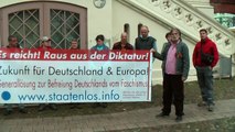 RAUS AUS DER faschistischen DIKTATUR in Deutschland! Wittenburg 26. Mai 2016