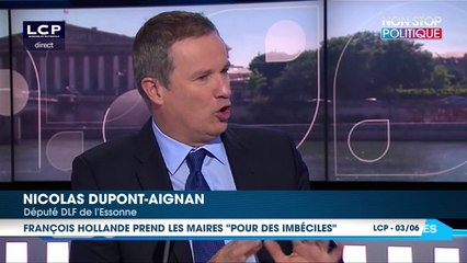 François Hollande prend les maires “pour des imbéciles” selon Nicolas Dupont-Aignan