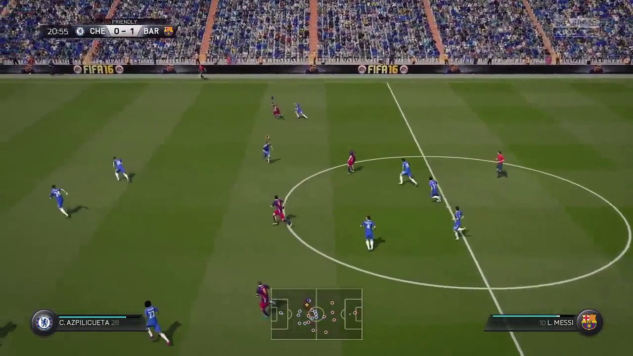 Messi Long Range Shot At FIFA 16