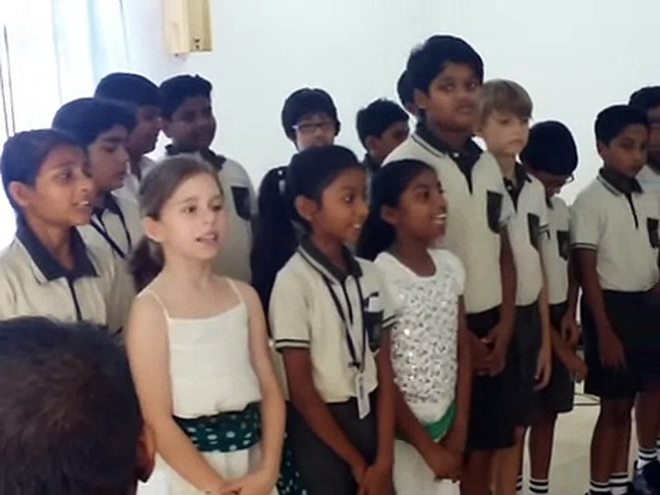 Musical performance by all grade 5 students on 19/03/2016.